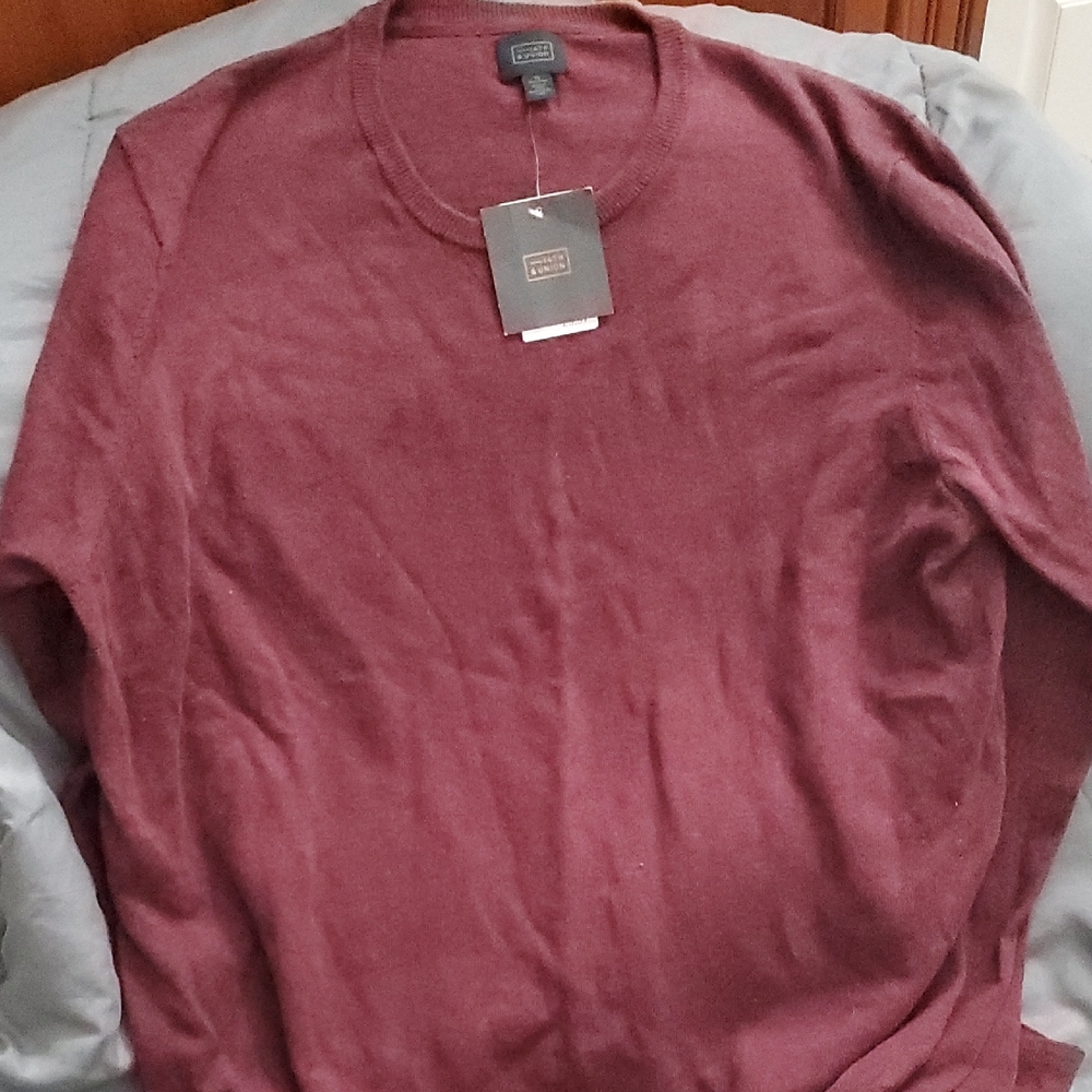 14th & Union Deep Red Knit Top